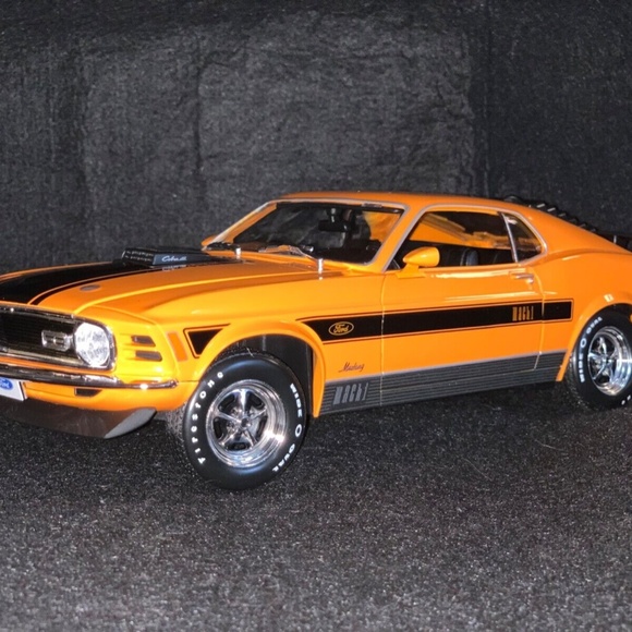 1970 FORD MUSTANG MACH 1 428 COBRA JET 1:18 SCALE DIE-CAST MODEL CAR NEW In BOX - Foto 8